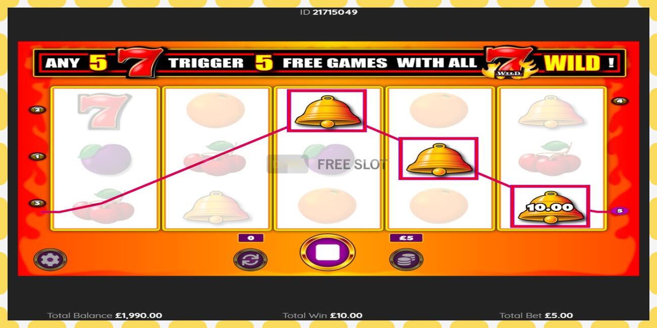 Demo slot Bonus Sevens Wild free and without registration, picture - 1