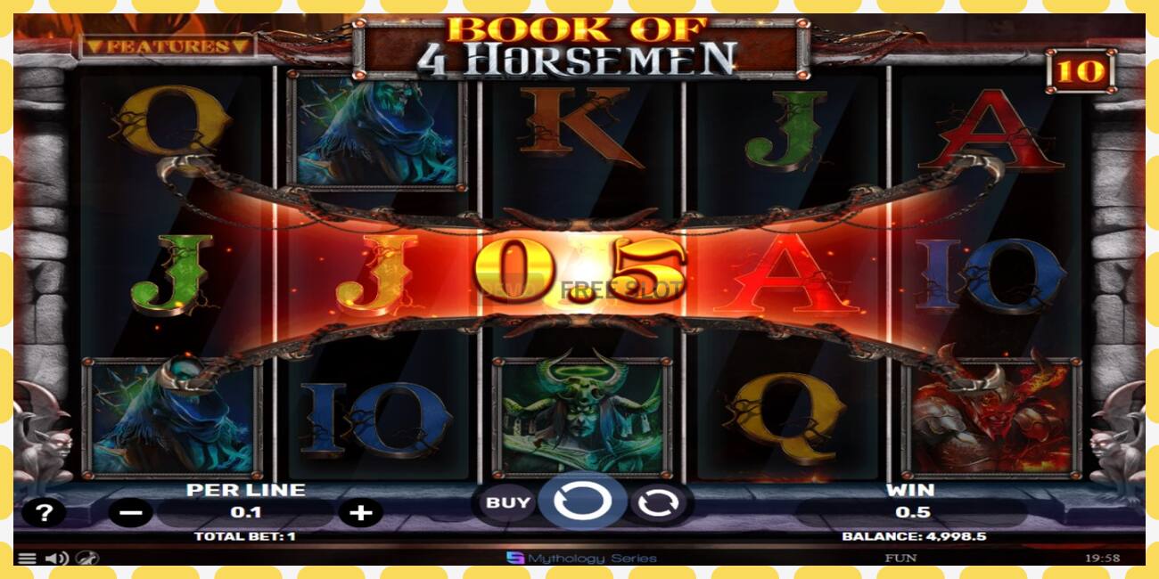 Demo slot Book of 4 Horsemen free and without registration, picture - 1