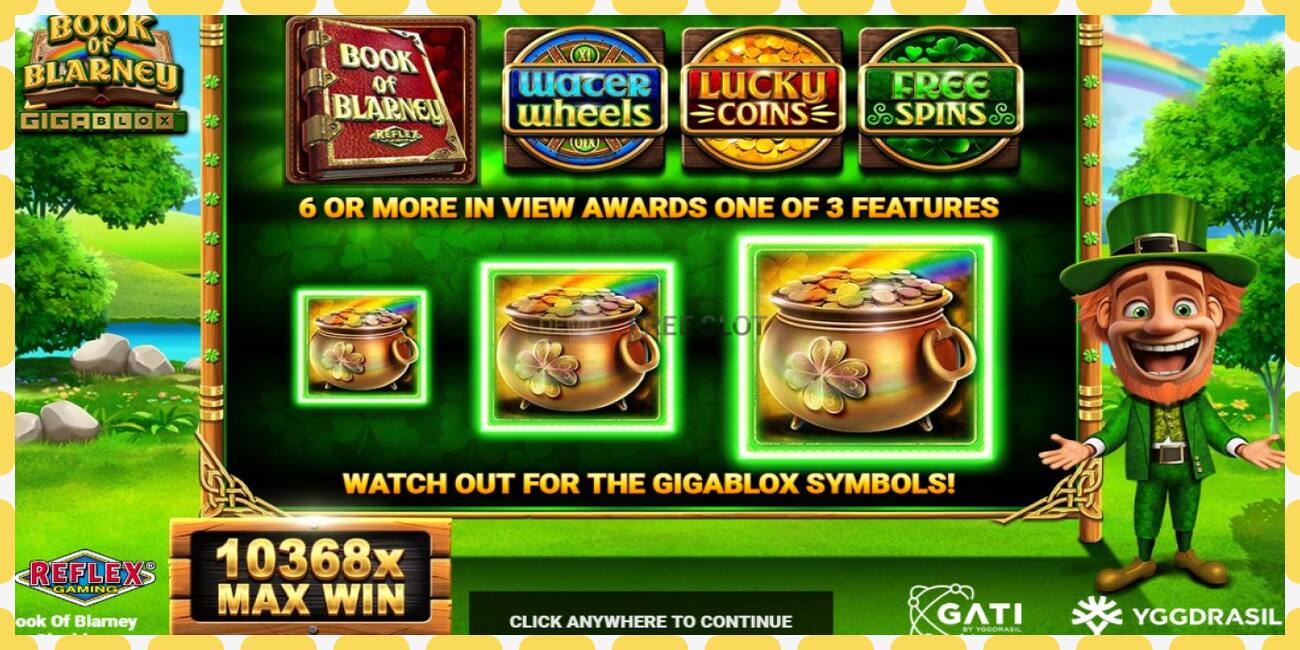 Demo slot Book of Blarney Gigablox free and without registration, picture - 1