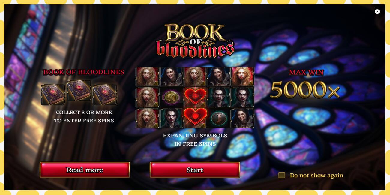 Demo slot Book of Bloodlines zadarmo a bez registrácie, obrázok - 1