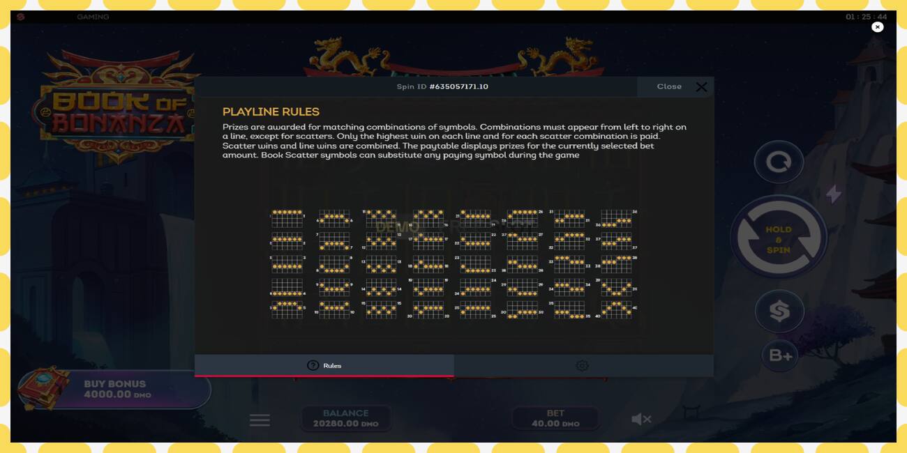 Demo slot Book of Bonanza free and without registration, picture - 1