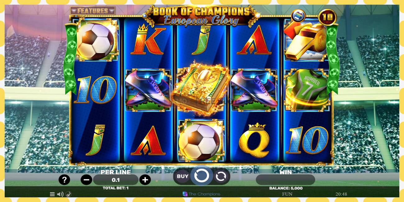 Demo slot Book of Champions - European Glory free and without registration, picture - 1