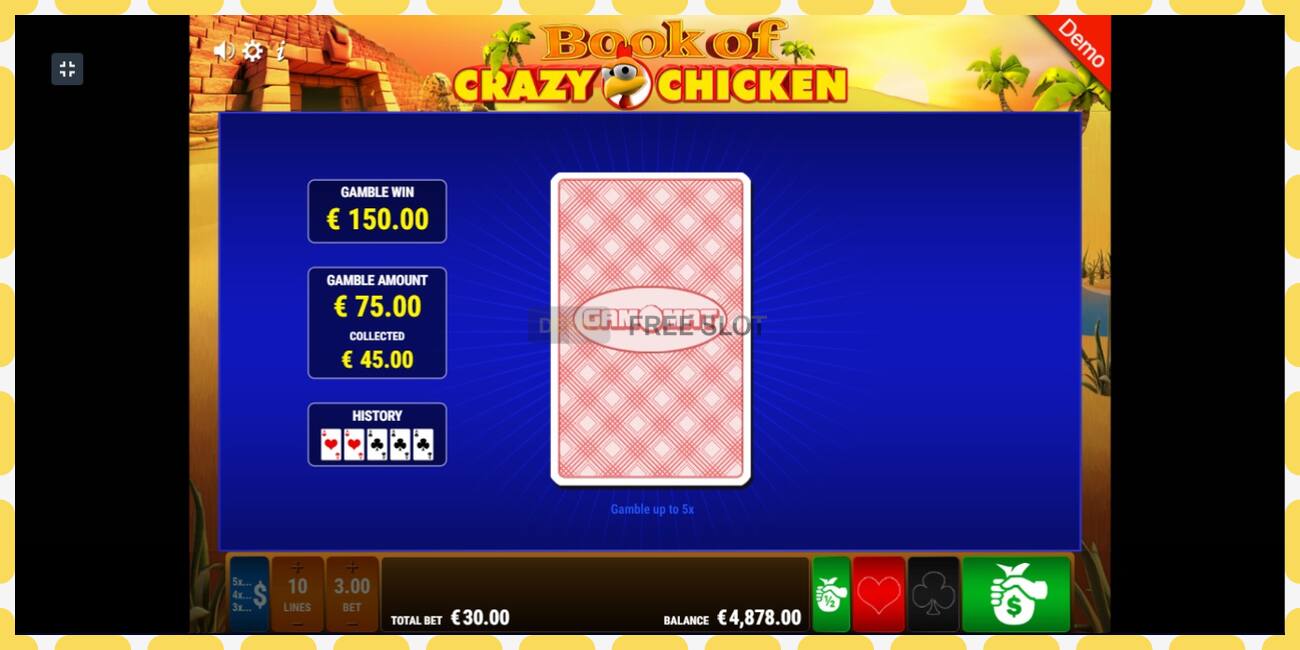 Slot demo Book of Crazy Chicken gratis dan tanpa registrasi, gambar - 1