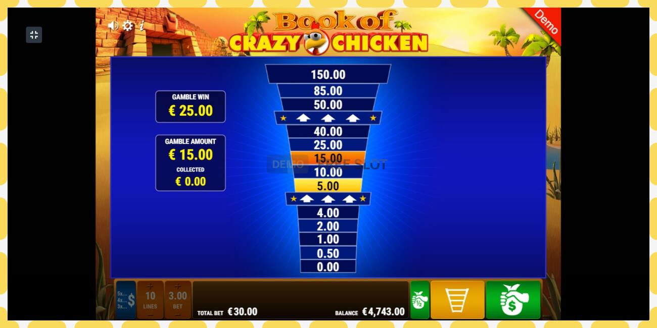 Demo-slot Book of Crazy Chicken gratis en zonder registratie, afbeelding - 1