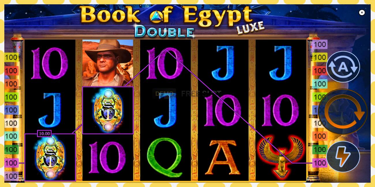 สล็อตสาธิต Book of Egypt Double Luxe ฟรีและไม่ต้องลงทะเบียน, รูปภาพ - 1