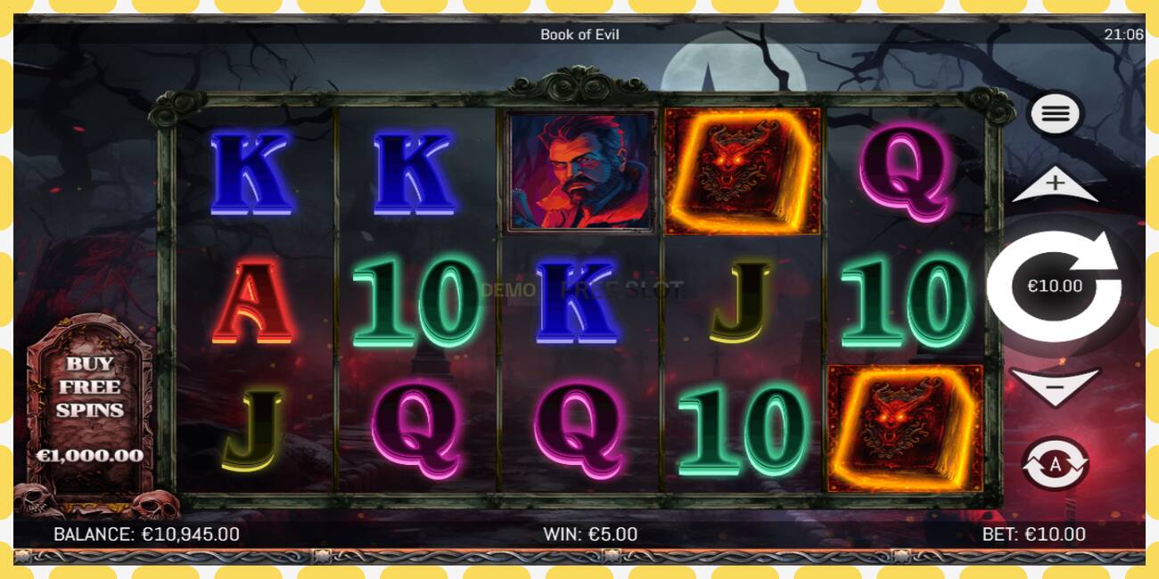 Demo slot Book of Evil free and without registration, picture - 1