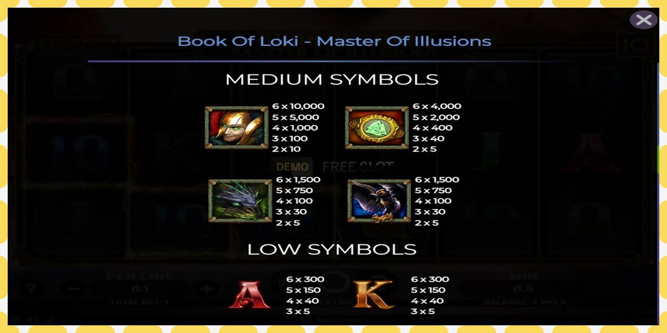 ဒီမိုအထိုင် Book Of Loki - Master Of Illusions အခမဲ့နှင့်မှတ်ပုံတင်ခြင်းမရှိဘဲ, ပုံ - ၁