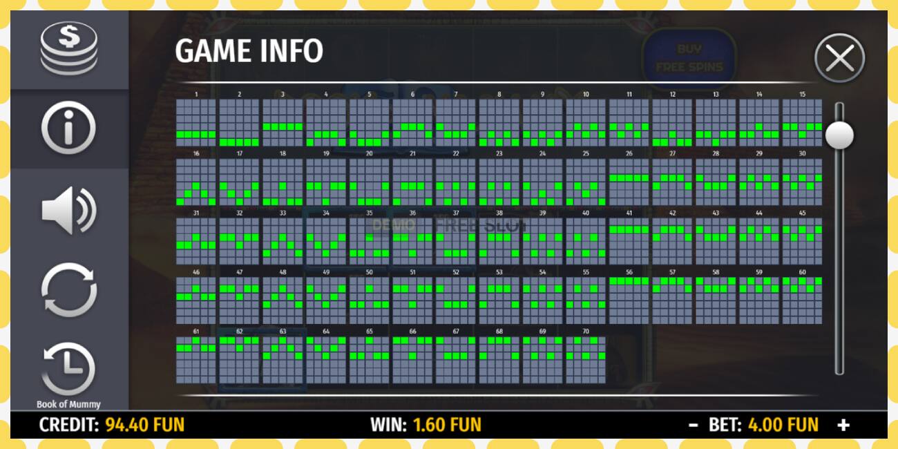 Demo slots Book of Mummy bezmaksas un bez reģistrācijas, attēlu - 1