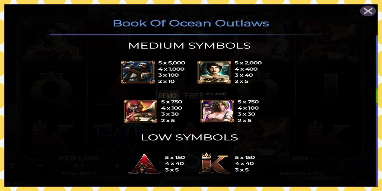 Demo slot Book of Ocean Outlaws free and without registration, picture - 1