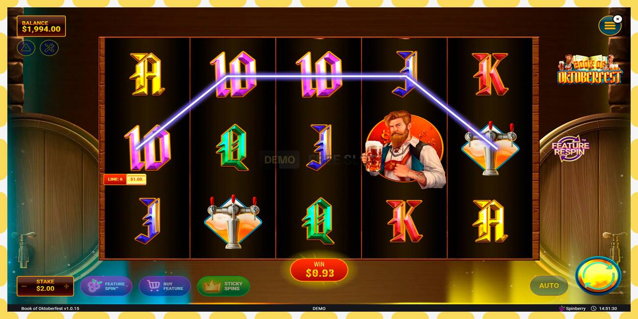 Demo slot Book of Oktoberfest free and without registration, picture - 1