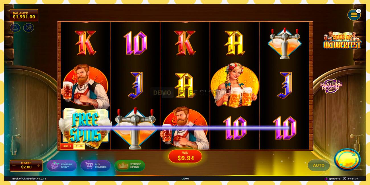 Demo slot Book of Oktoberfest free and without registration, picture - 1