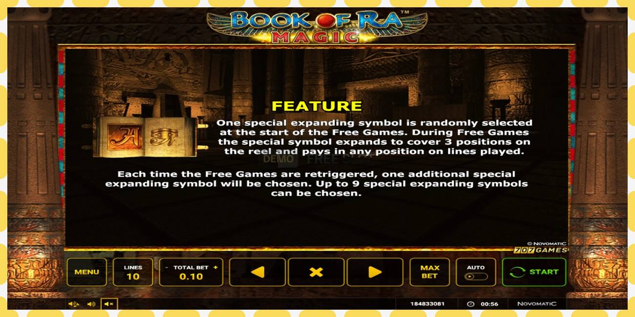 Demo lizdas Book of Ra Magic nemokamai ir be registracijos, paveikslėlį - 1