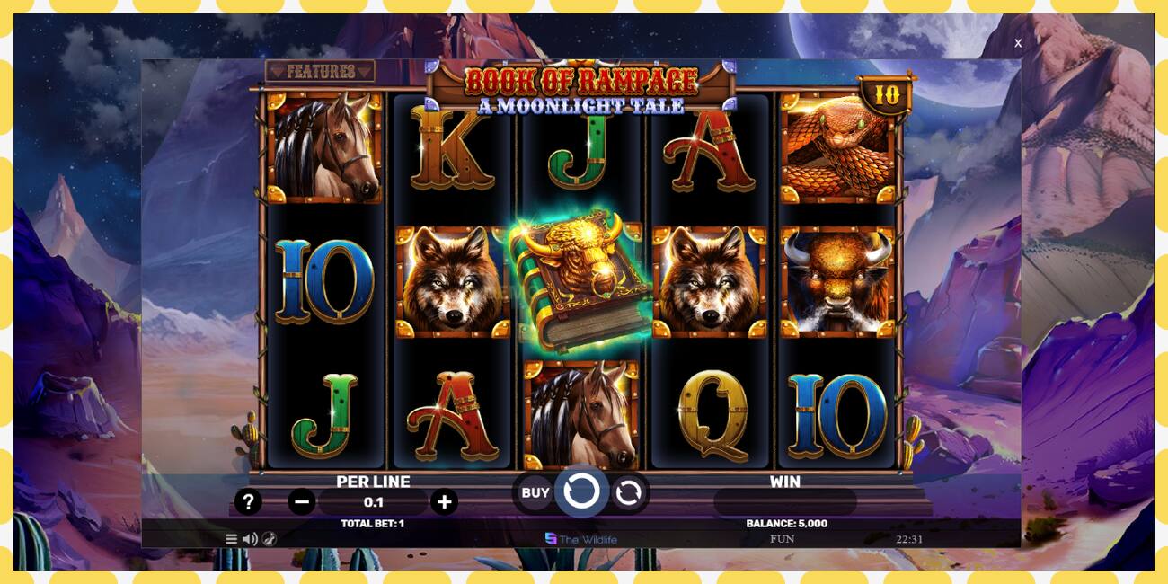 Demo slot Book of Rampage - A Moonlight Tale free and without registration, picture - 1