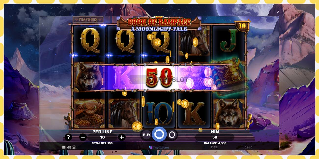 Demo slot Book of Rampage - A Moonlight Tale free and without registration, picture - 1