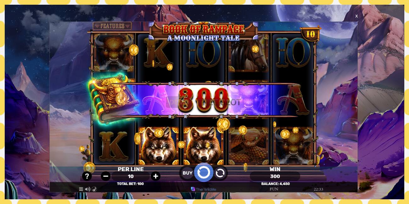 Demo slot Book of Rampage - A Moonlight Tale free and without registration, picture - 1