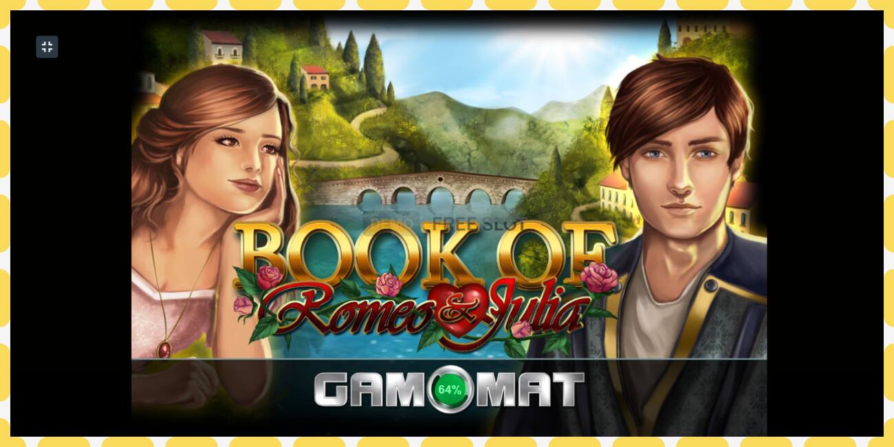 Demo slot Book of Romeo and Julia free and without registration, picture - 1