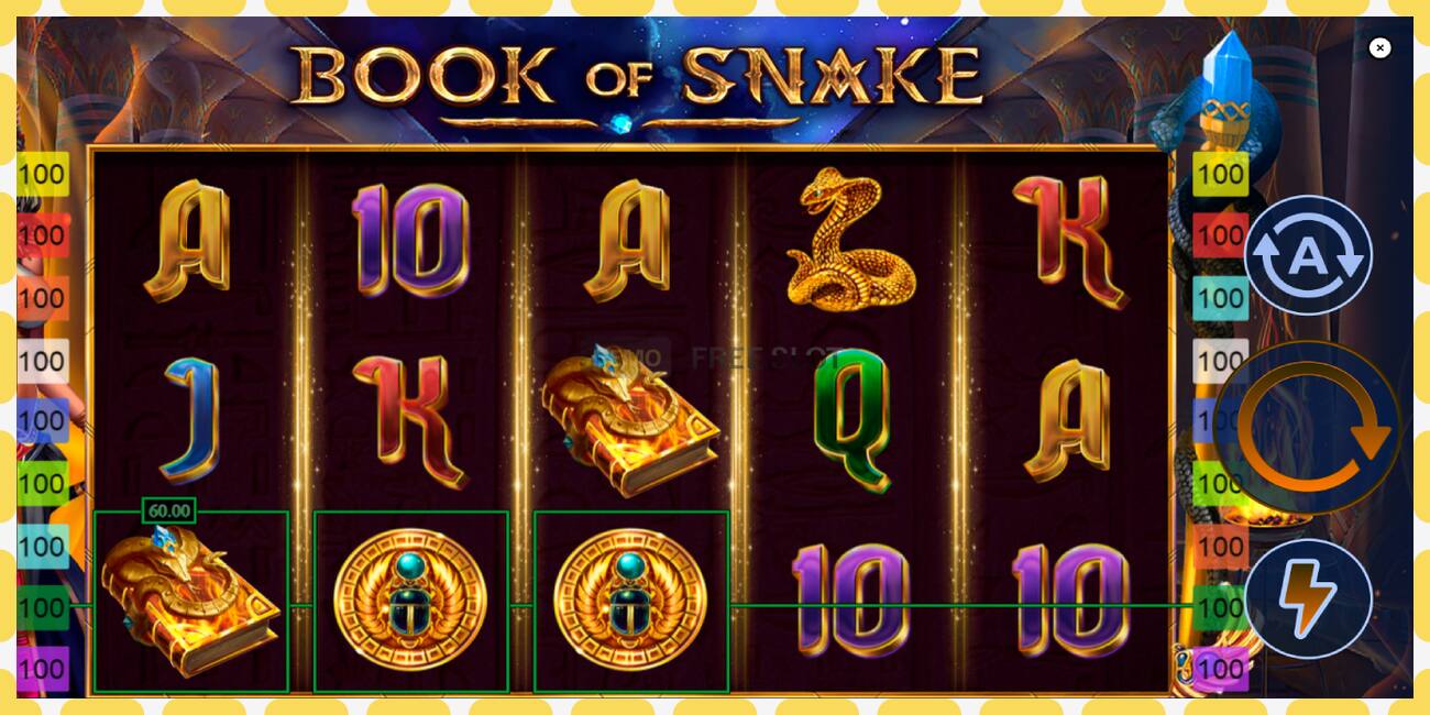 டெமோ ஸ்லாட் Book of Snake இலவச மற்றும் பதிவு இல்லாமல், படம் - 1