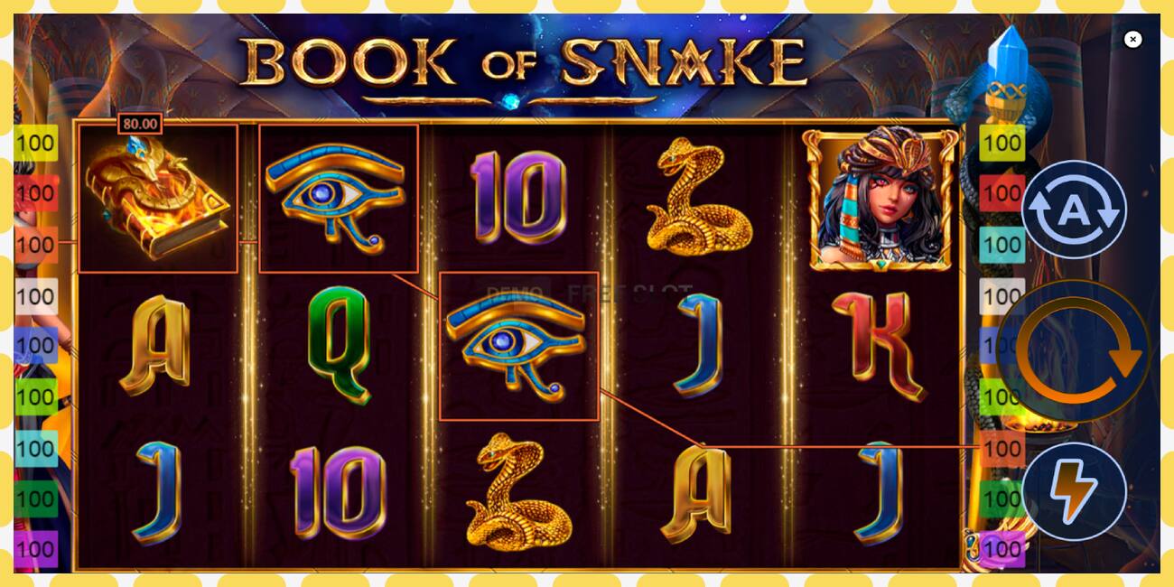 ຊ່ອງຕົວຢ່າງ Book of Snake ບໍ່ເສຍຄ່າແລະບໍ່ມີການລົງທະບຽນ, ຮູບ - 1