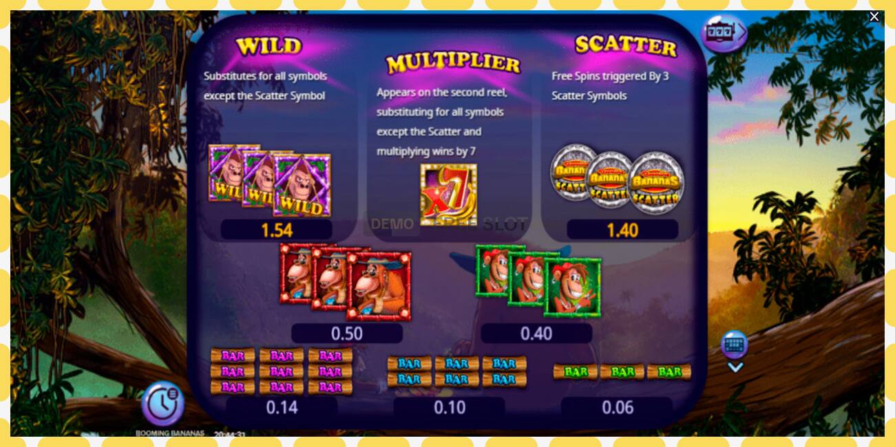 Demo slot Booming Bananas free and without registration, picture - 1