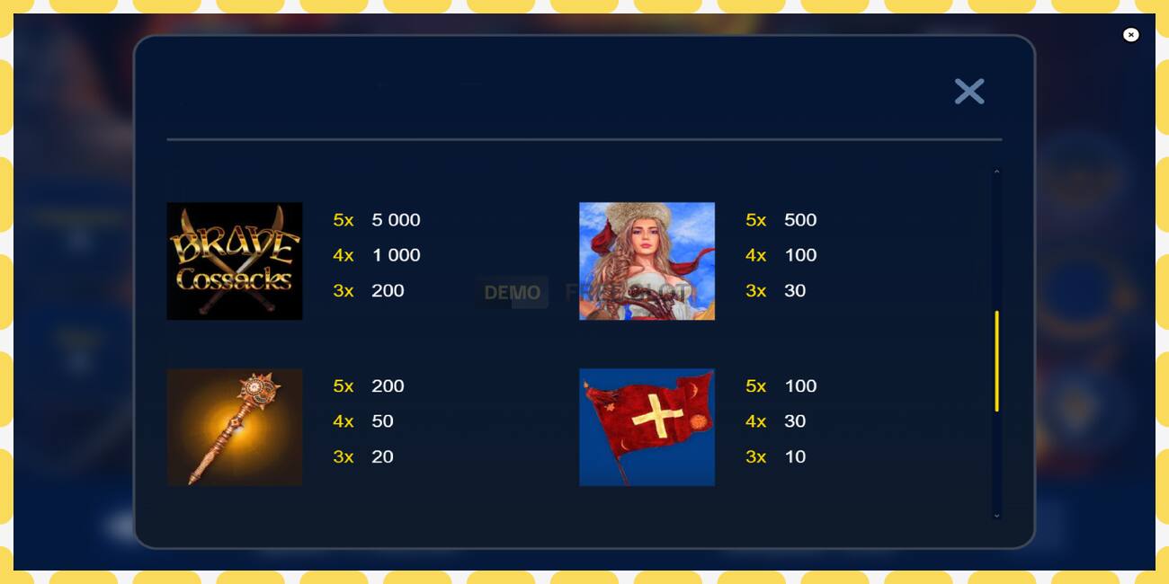 Demo slot Brave Cossacks free and without registration, picture - 1