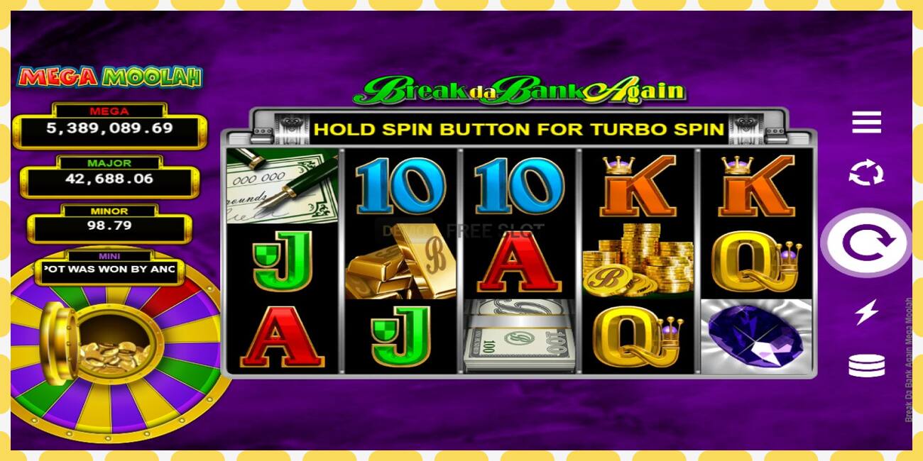 Demo slot Break Da Bank Again Mega Moolah free and without registration, picture - 1