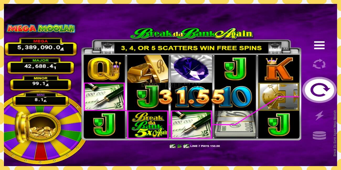 Demo slot Break Da Bank Again Mega Moolah free and without registration, picture - 1