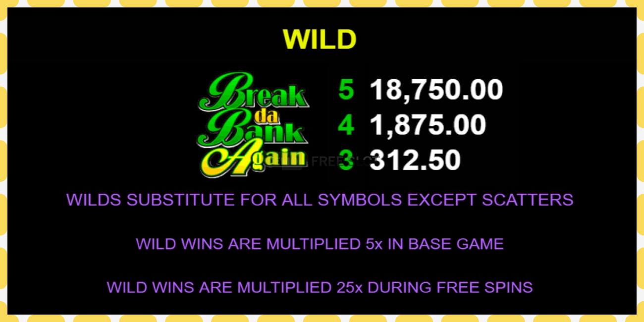 Demo slot Break Da Bank Again Mega Moolah free and without registration, picture - 1