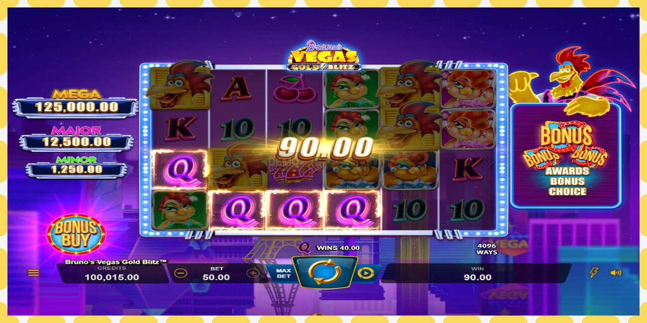 Demo slot Brunos Vegas Gold Blitz free and without registration, picture - 1