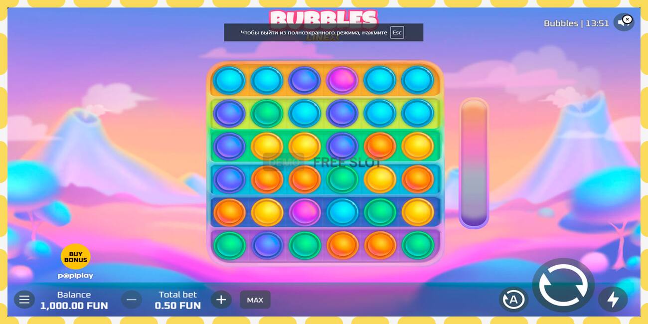 Demo slot Bubbles free and without registration, picture - 1