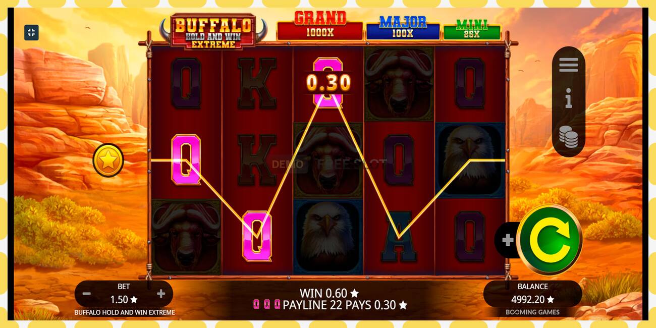 Demo slot Buffalo Hold and Win Extreme free and without registration, picture - 1