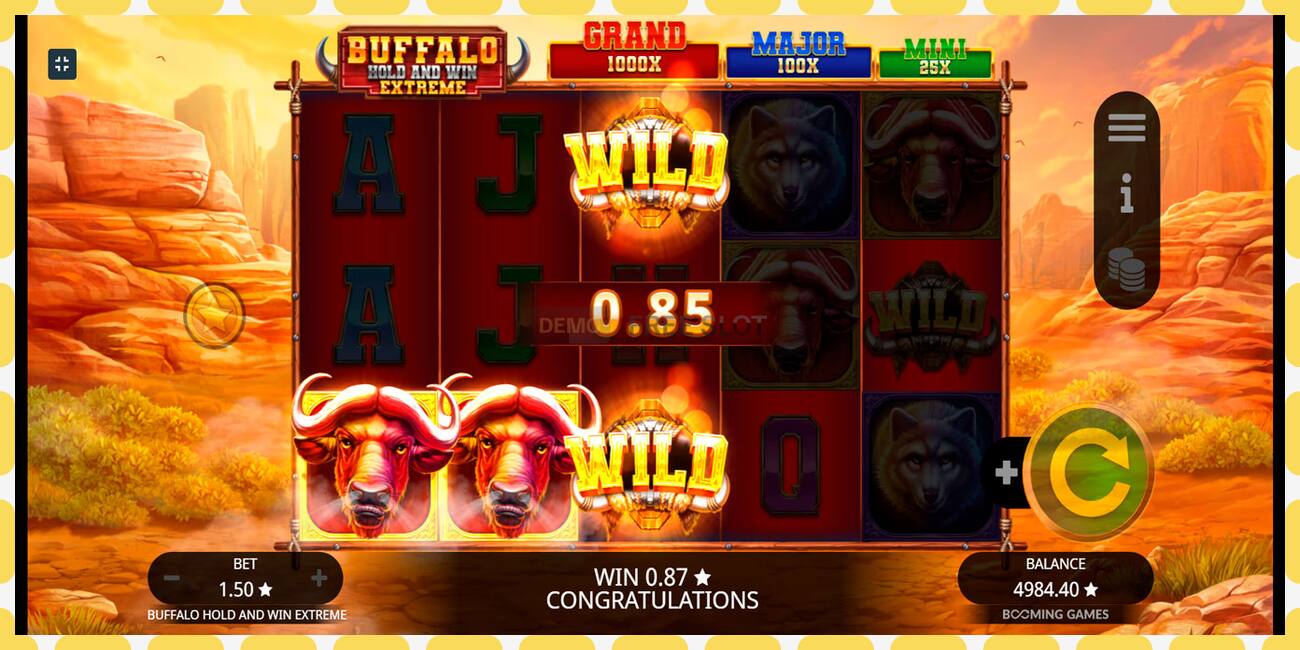 Demo slot Buffalo Hold and Win Extreme free and without registration, picture - 1