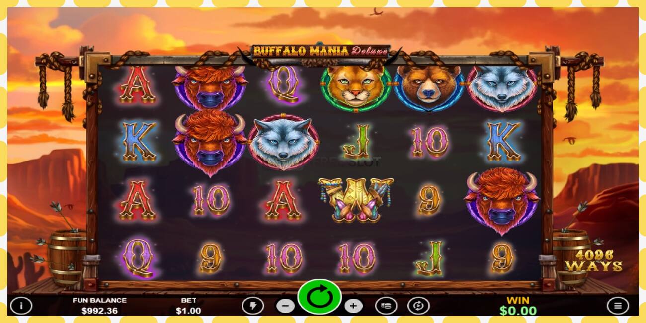 Slot de demonstração Buffalo Mania Deluxe grátis e sem registro, foto - 1