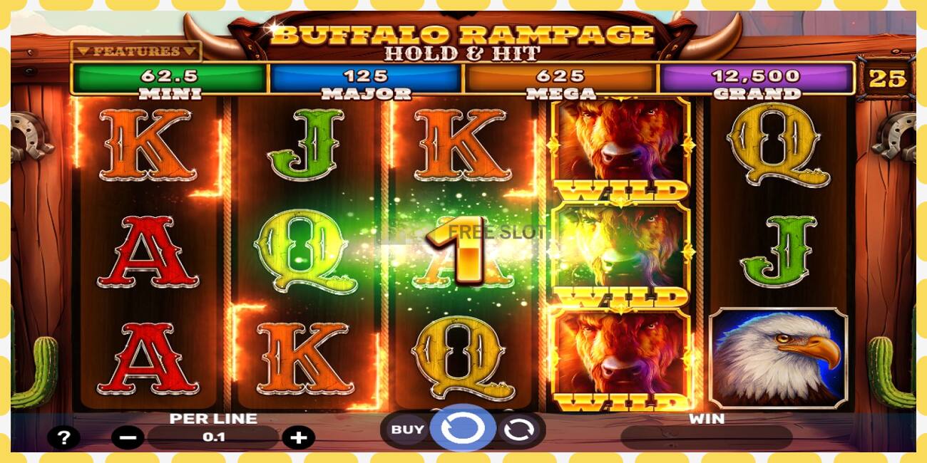 Demo slot Buffalo Rampage Hold & Hit free and without registration, picture - 1