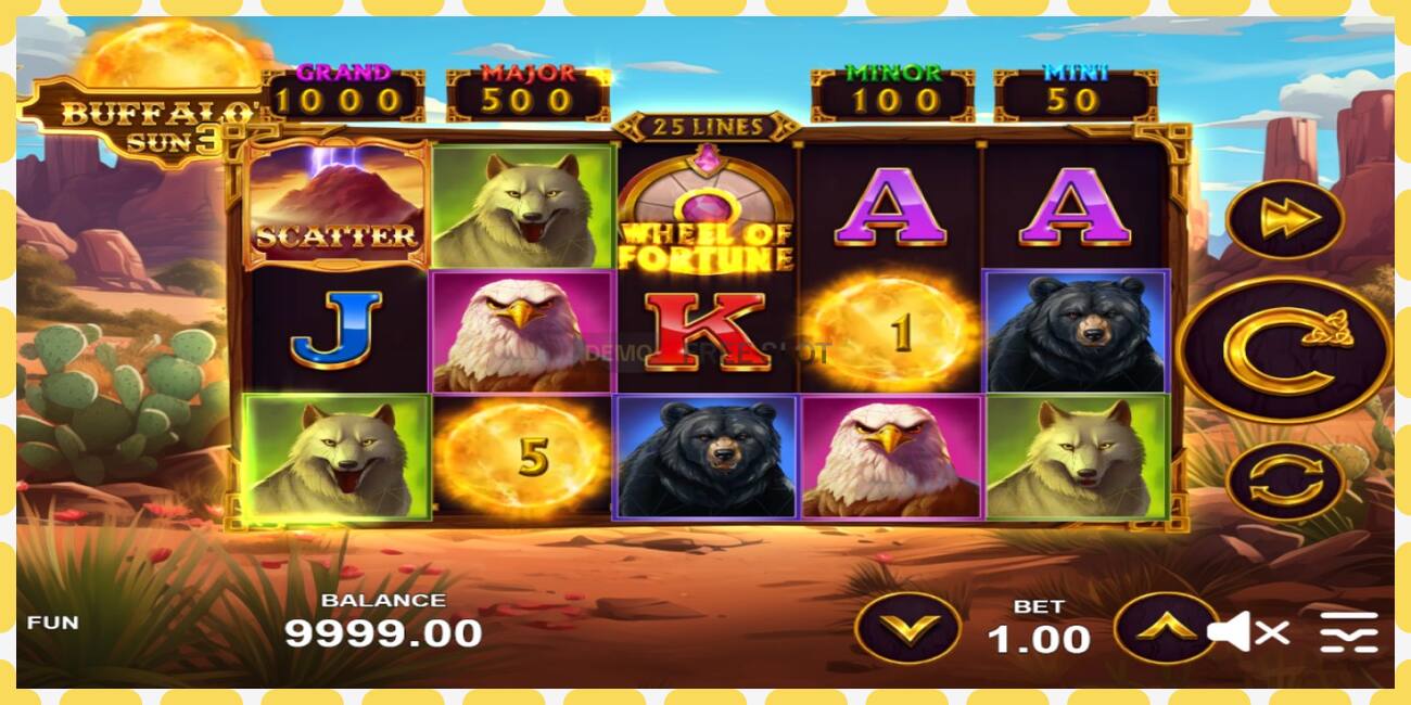 Demo slot Buffalos Sun 3 free and without registration, picture - 1