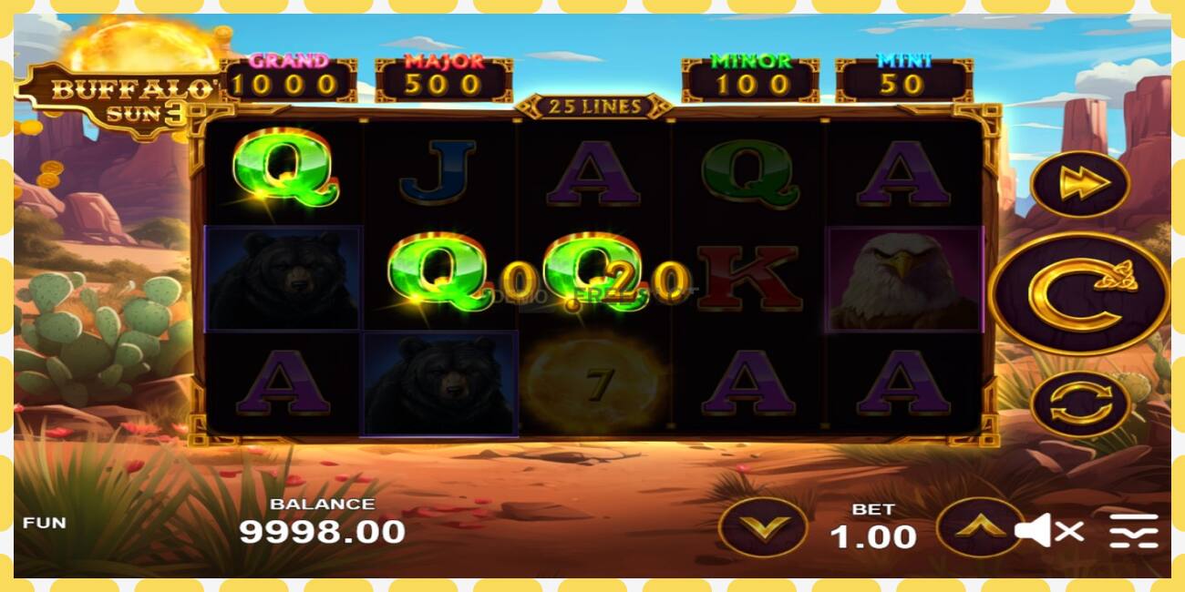 Demo slot Buffalos Sun 3 free and without registration, picture - 1