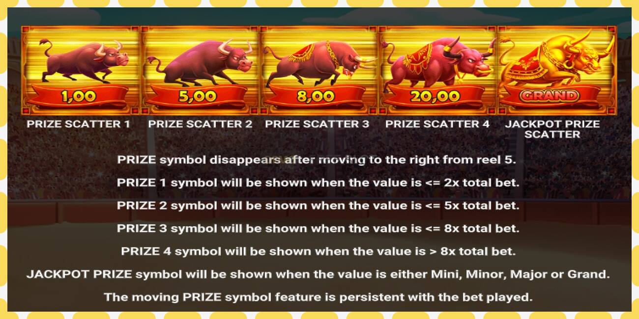 Demo slot Bullfighting Champion free and without registration, picture - 1