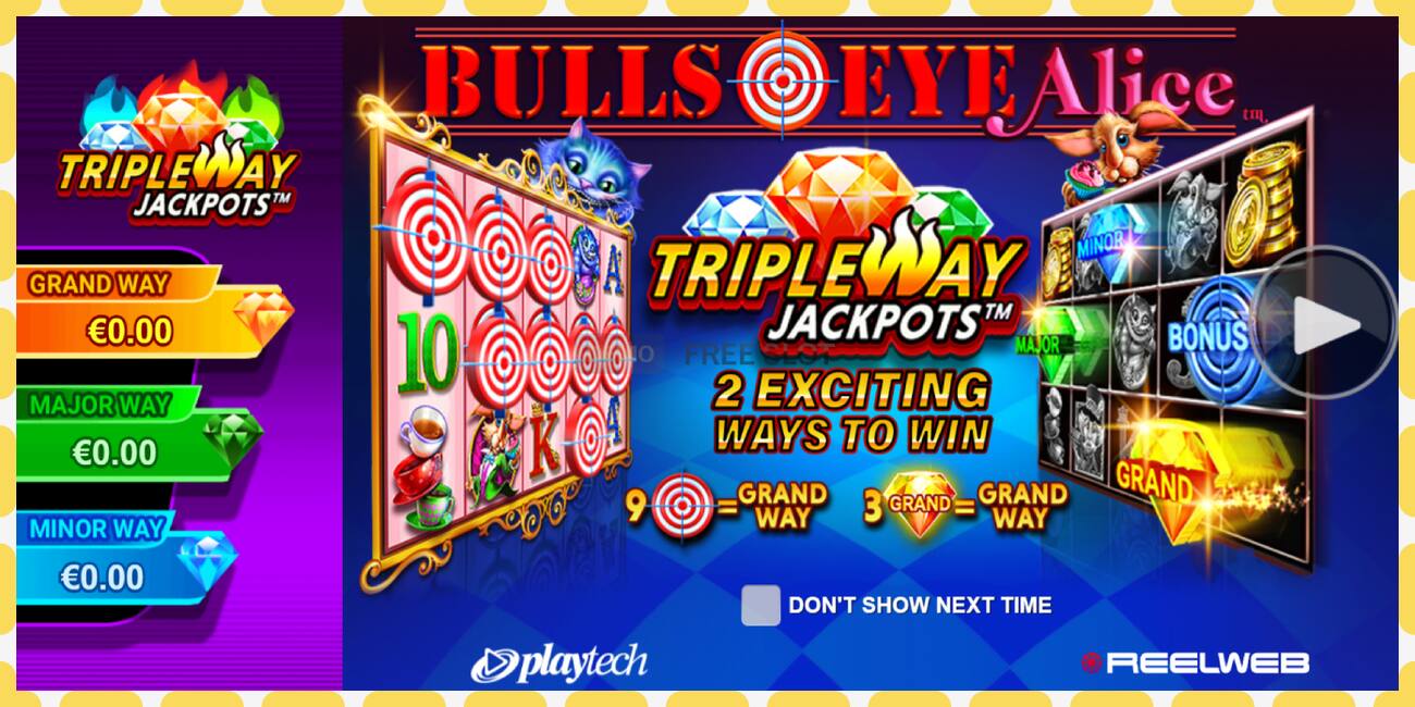 Demo slot Bulls Eye Alice free and without registration, picture - 1