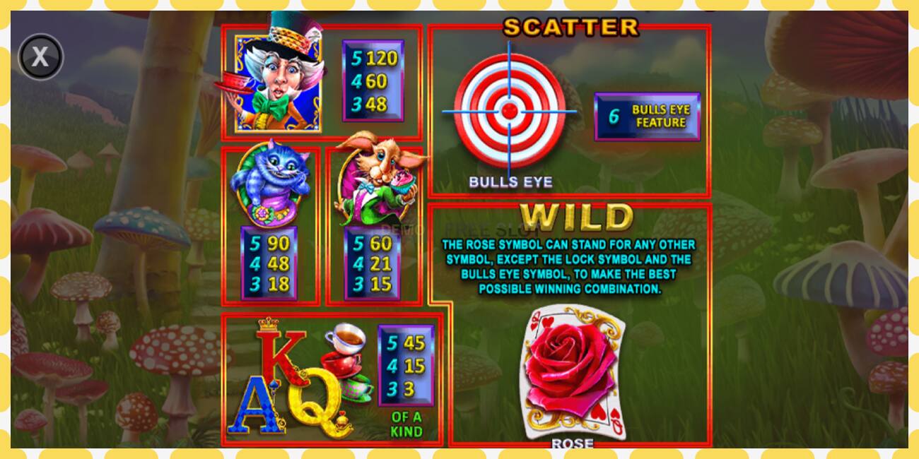 Demo slot Bulls Eye Alice free and without registration, picture - 1