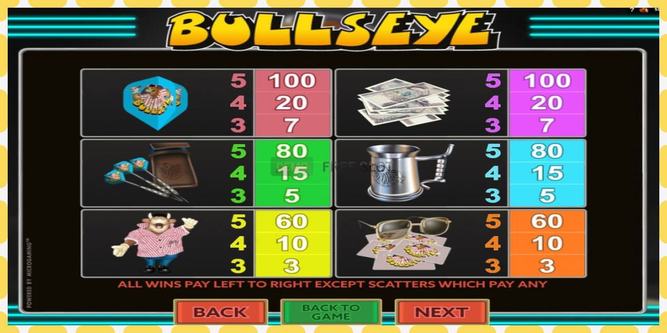 Demo slot Bullseye free and without registration, picture - 1