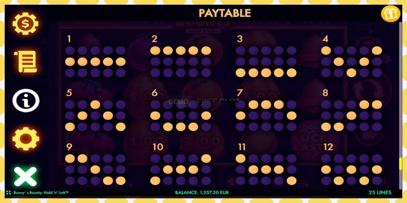 डेमो स्लट Bunnys Bounty: Hold N Link नि: शुल्क र दर्ता बिना, चित्र - १