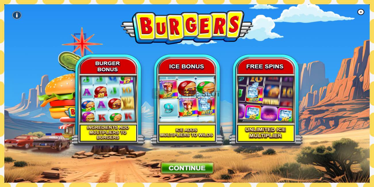 Demo slot Burgers free and without registration, picture - 1