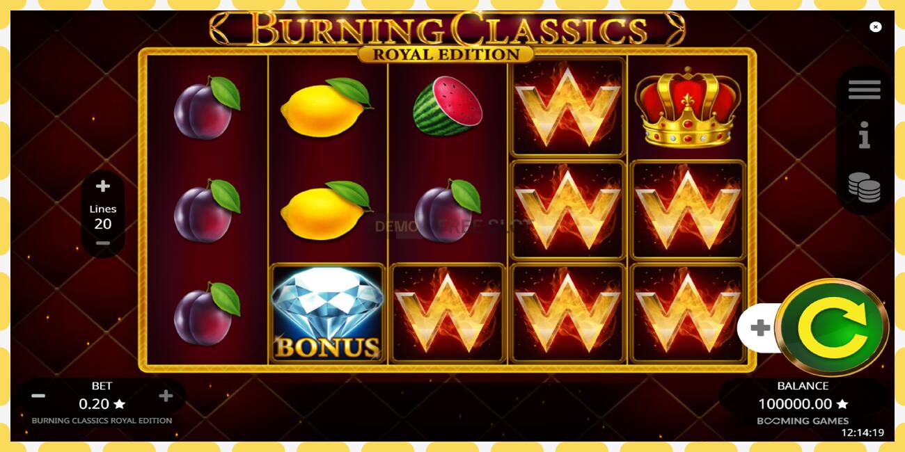 Demo slot Burning Classics Royal Edition free and without registration, picture - 1