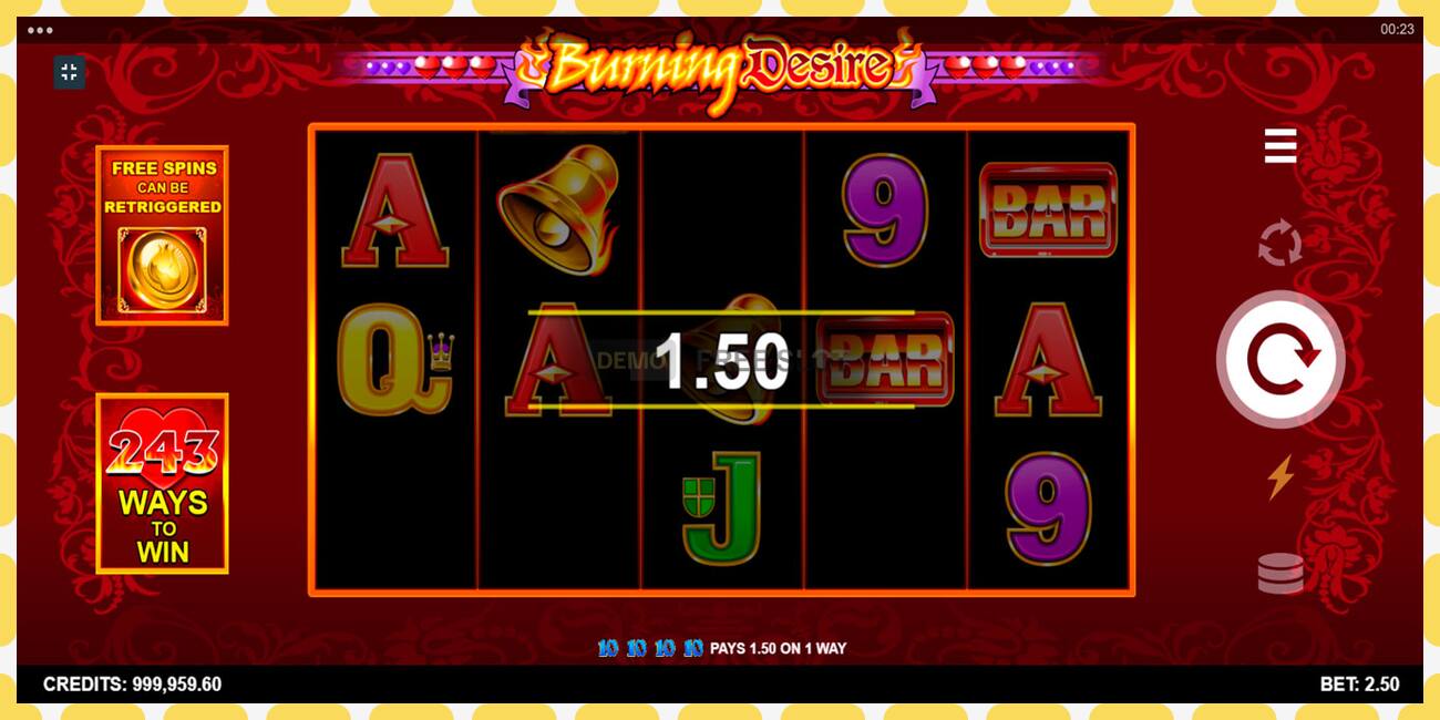 Demo slot Burning Desire free and without registration, picture - 1