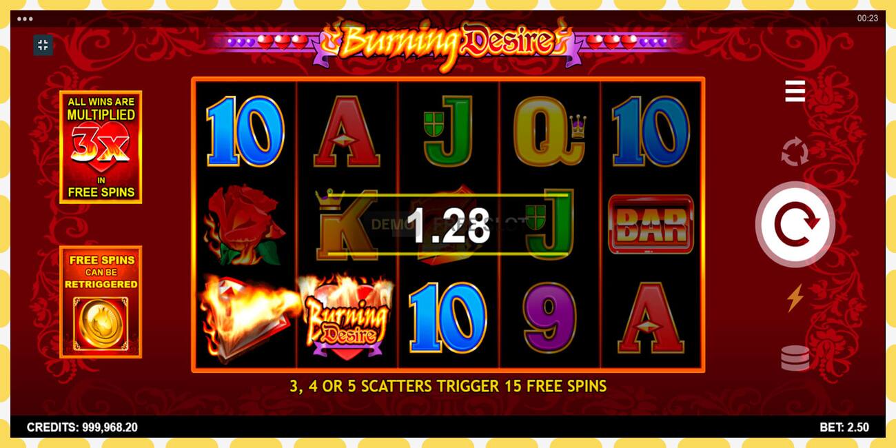 Demo slot Burning Desire free and without registration, picture - 1