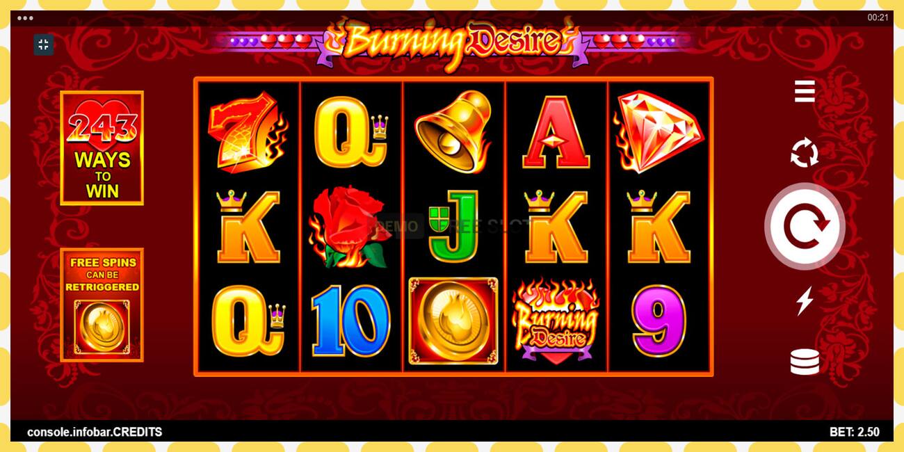 Demo slot Burning Desire free and without registration, picture - 1