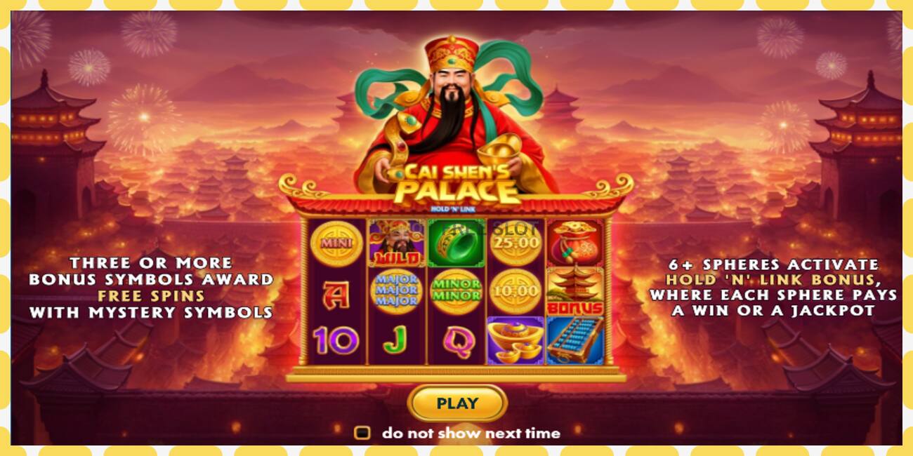 Demo slot Cai Shens Palace Hold N Link free and without registration, picture - 1