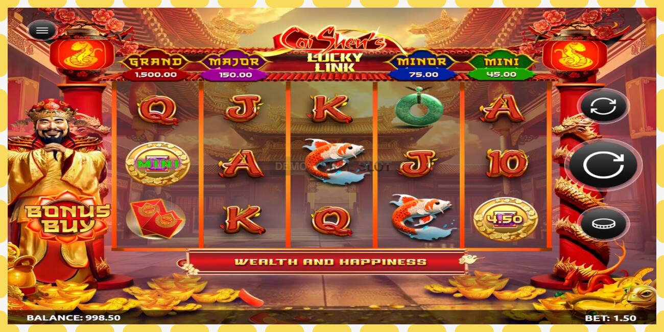 Demo slots Caishens Lucky Link bezmaksas un bez reģistrācijas, attēlu - 1