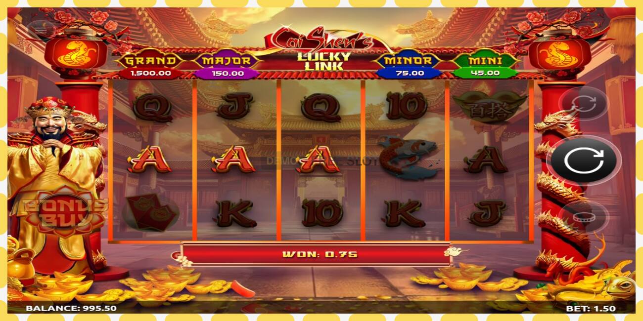 Demo slots Caishens Lucky Link bezmaksas un bez reģistrācijas, attēlu - 1