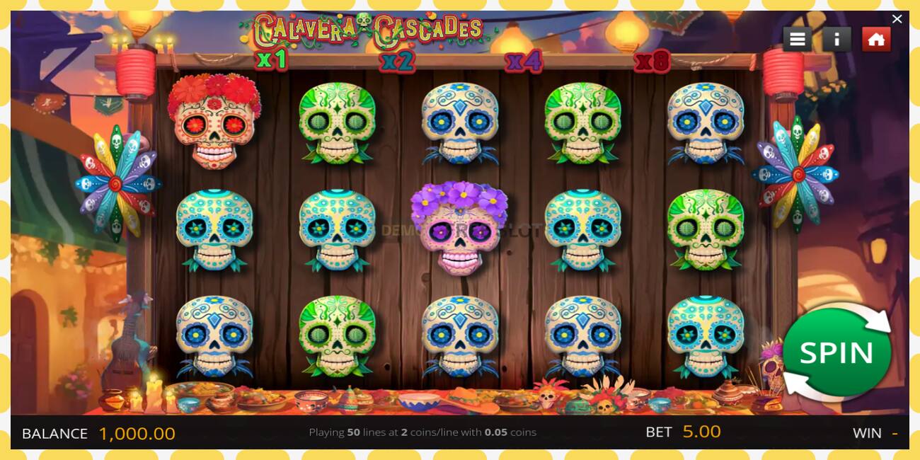 Demo slot Calavera Cascades free and without registration, picture - 1