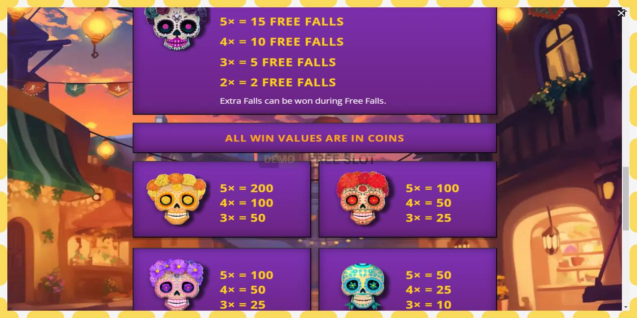 Demo slot Calavera Cascades free and without registration, picture - 1